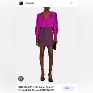 100% silk! INTERMIX
Yasmin Silk Blouse